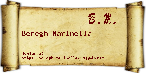 Beregh Marinella névjegykártya